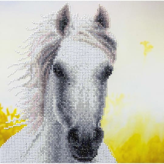 MAJESTIC WHITE HORSE Diamond Painting Kit – DAZZLE CRAFTER